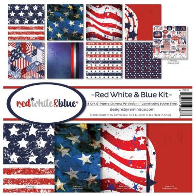 Reminisce Collection Kit - Red White And Blue